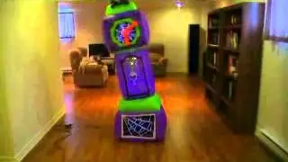 INFLATABLE ANIMATED HAUNTED CLOCK