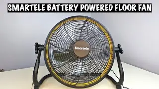 Smartele 12 Inch Battery Powered Floor Fan Unboxing and Product Review