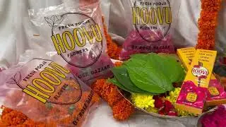 Get fresh puja flowers starting at Rs. 35/-. Visit www.hoovufresh.com