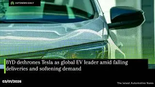 BYD dethrones Tesla as global EV leader amid falling deliveries and softening demand