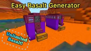 Automatic Basalt Generator // Minecraft 1.16 2021 - How to make a Automatic Basalt Farm -