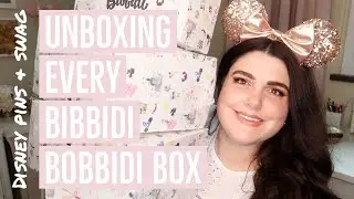 The Biggest Bibbidi Bobbidi Box Unboxing Ever Of All Seven Disney Box Sizes • Disney Pins & Swag