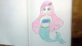 How to draw a mermaid easily || step by step easy drawing pencil sketch