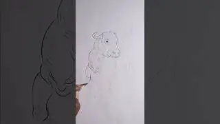 RUNNING BULL DRAWING STEP BY STEP/ OX 🐂 DRAWING /COW DRAWING #cow #bull #drawing #art