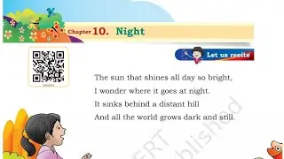 Night|Class3|English|Chapter 10|Poem|Santoor|NCERT|FULL POEM EXPLANATION IN HINDI