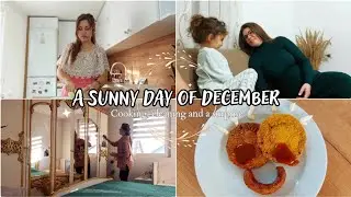 A Sunny Day of December | Fried Eggplant | Cleaning and a Surprise Visit