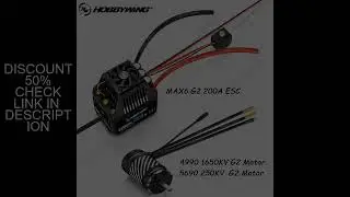 HOBBYWING EZRUN MAX6 G2 ESC Waterproof Brushless 3-8S Lipo 4990SD 1650KV /5690SD-1250KV G2 Motor Com