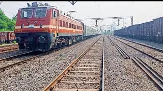 NMG Freight Goods Train With WAP4 Loco At Kondapalli |Indian Railways|