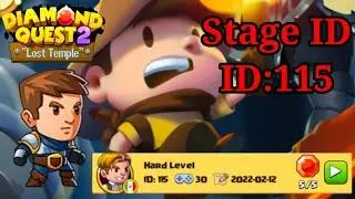Diamond Quest 2 Lost Temple New Crated Stage ID 115 Played By Best Gamer Pro