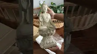 ASMR Amazon package unboxing😍 #amazonfinds #asmramazonunboxing #buddhastatue #homedecor #livingroom