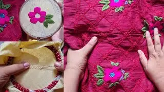 লাখনৌ কাজ করা হাতের কাজের জামার ডিজাইন আঁকানো এবং সেলাই টিউটোরিয়াল, দেখলেই পারবেন | hand embroidery