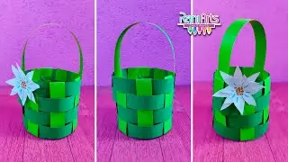 Haz una CANASTA DE PAPEL Fácil DIY
