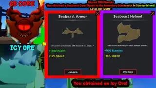 Sea beast core and Icy core for Seabeast armor and helmet | Haze Piece | First Sea #hazepiece
