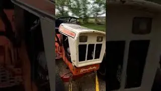 Towing the garden Tractor