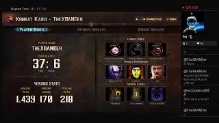 TheXBANDer's Live 12-8-25 UMK3 online matches MK Legacy Kollection