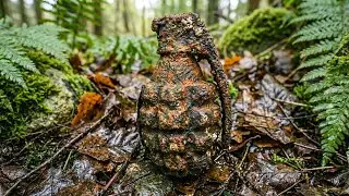 I Found a World War II Hand Grenade (EXTREMELY Dangerous Restoration ASMR)