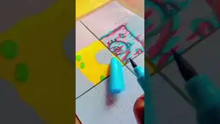 Drawing SpongeBob in 4 Diffrent styles part-2 #anshujaiswal #shorts #xray #art #spongebob #trending