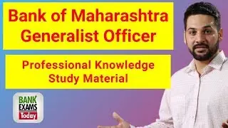 Bank of Maharashtra Professional Knowledge PDF