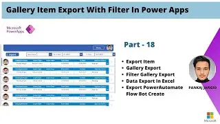 Gallery Item Export With Filters in PowerApps || Attendance Part 18