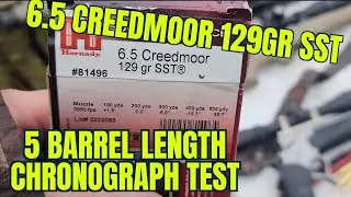 6.5 Creedmoor 129gr Superformance SST 5 Barrel Length Chronograph test