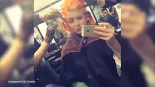 Gabi Grecko looking for a fresh look as she dyes orange locks