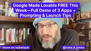 Google сделал Lovable БЕСПЛАТНЫМ на этой неделе &mdash; полная демоверсия 3 приложений + подсказки и со...