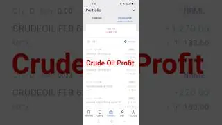 Crude Oil Profit I How to earn money from Stock Market