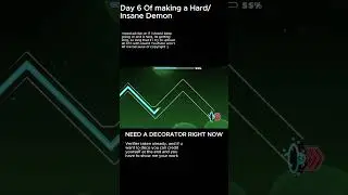 Day 6 of making a Hard/Insane demon (song is An Ordinary Life) #layout #geometrydash