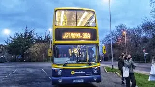 Ride onboard Dublin Bus AX 591 from D'oiler Street to UCD on route 39A.