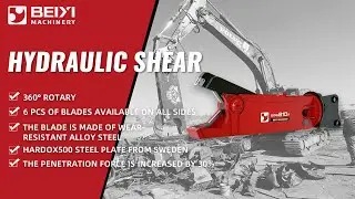 Beiyi Machinery 360&deg; Rotating Hydraulic Shear for Steel Demolition