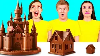 Большая, Средняя или Маленькая Тарелка Челлендж | Фантастические Лайфхаки с Едой ChallengeTeen