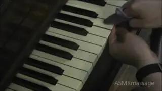 Cleaning and Tapping Piano Keys - Soft Spoken ASMR