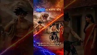 GOKU vs अजगर साँप 🔥 | Goku gave his wife a ranger bicycle of 20 thousand on Valentine's Day