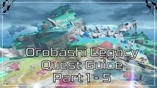 Guide World Quest Orobashi Legacy Part 1 - 5 + Blueprint Kitain Cross Spear | Genshin Impact