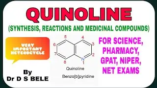 QUINOLINE ( SYNTHESIS, REACTIONS AND MEDICINAL COMPOUNDS)