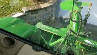 John Deere 6105r with inverted blower