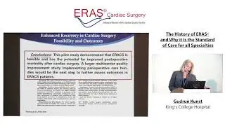 Dr. Gudrun Kunst - History of ERAS and Why it is the Standard of Care ~ AATS