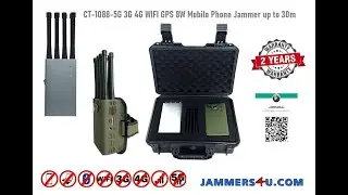 ✅ ⚡️ Portable cellphone 3G 4G 5G 8W 8 Antennas Jammer