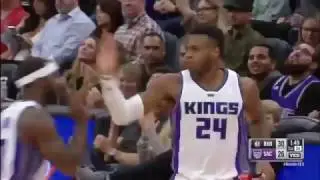 Buddy Hield Sacramento Kings vs. Brooklyn Nets Highlights 3-1-2017