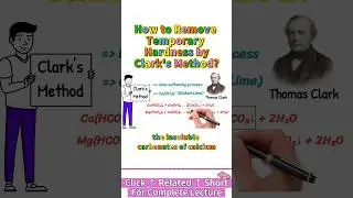How to Remove Temporary Hardness of water by Clark's Method #hardwater #softwater #clark #short