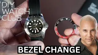 HOW TO...DIY Watch Club BEZEL CHANGE - MAXI GMT Automatic | CERAMIC COKE and VINTAGE STEEL BEZEL