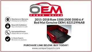 2011-2018 Ram 1500 2500 3500 6.4' Bed Mat Genuine OEM | 82212996AB