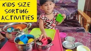 Yuktaa Sort by Size Activities | Indoor activity for toddlers and Kids