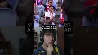 😎 DAVID VILLA VIENDO JUGAR A SU HIJO LUCA VILLA VISTIENDO LA CAMISETA DEL ATL&Eacute;TICO DE MADRID