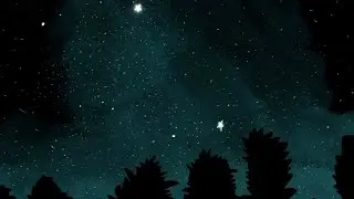 #shorts Super Easy Scenery Night sky Digital art #procreate #digitalart