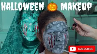 Макияж на Хэллоуин || простой макияж на Хэллоуин 🎃