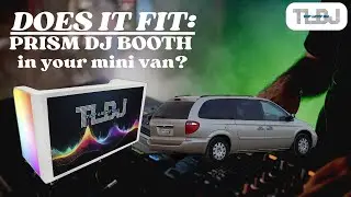 Yes it fits! Take the Prism DJ Booth anywhere with your mini Van
