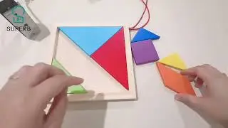 escape room prop-Tangram Puzzle-with audio