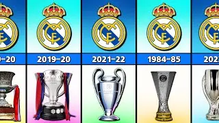 Real Madrid Club Career All Trophies.