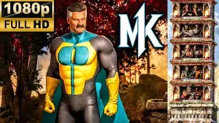 MK1 *INVINCIBLE OMNI-MAN* KLASSIC TOWER GAMEPLAY! (SCORPION AS KAMEO) 1080p 60 FPS (MORTAL KOMBAT 1)